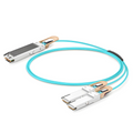 5m (16ft) NVIDIA/Mellanox MFA7U10-H005 Compatible 400G OSFP 8 x 50G PAM4 Finned Top to 2 x 200G QSFP56 4 x 50G PAM4 InfiniBand HDR Active Optical Breakout Cable for Quantum-2 Switches and ConnectX-6 HCA