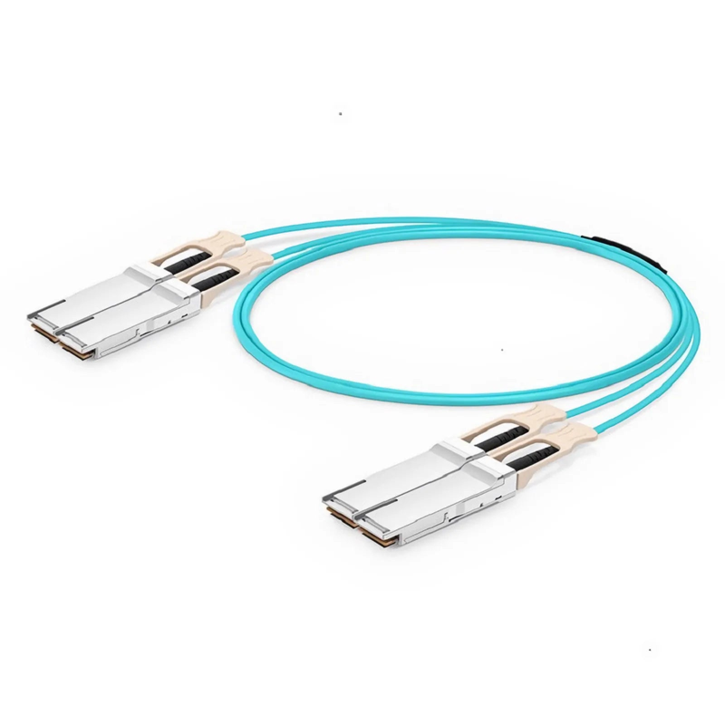 3m (10ft) NVIDIA/Mellanox MFS1S90-H003E Compatible 2 x 200G QSFP56 4 x 50G PAM4 to 2 x 200G QSFP56 4 x 50G PAM4 InfiniBand HDR Active Optical Breakout Cable for Quantum Switches