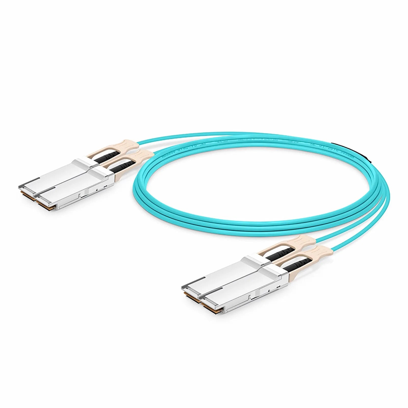 15m (49ft) NVIDIA/Mellanox MFS1S90-H003E Compatible 2 x 200G QSFP56 4 x 50G PAM4 to 2 x 200G QSFP56 4 x 50G PAM4 InfiniBand HDR Active Optical Breakout Cable for Quantum Switches