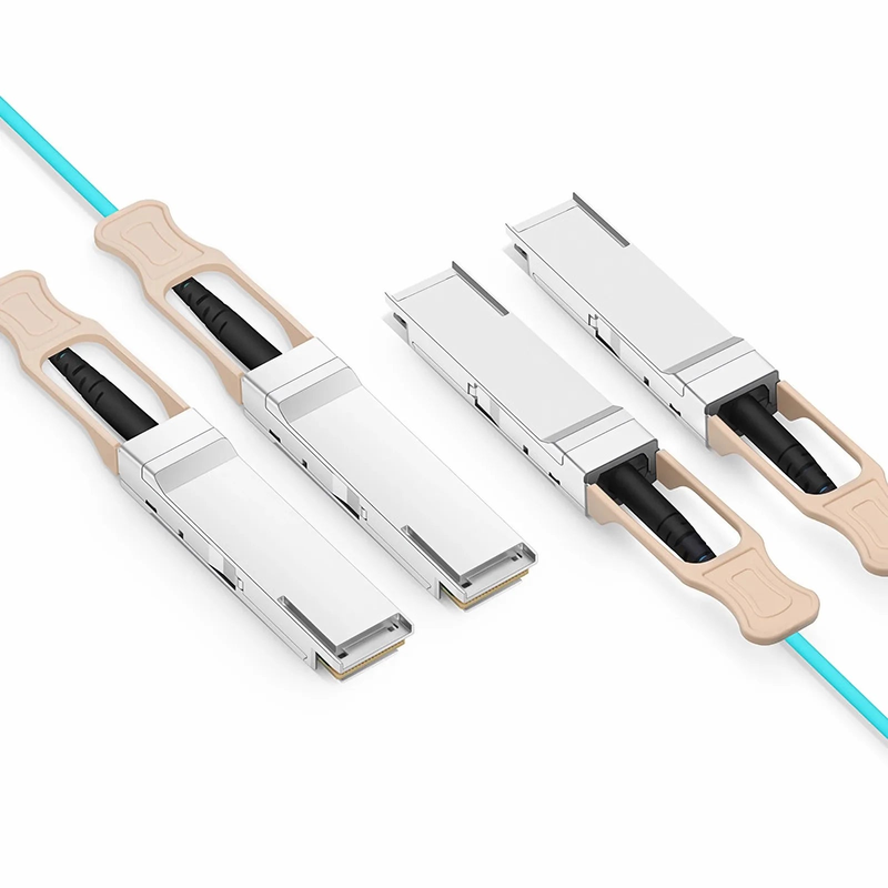30m (98ft) NVIDIA/Mellanox MFS1S90-H003E Compatible 2 x 200G QSFP56 4 x 50G PAM4 to 2 x 200G QSFP56 4 x 50G PAM4 InfiniBand HDR Active Optical Breakout Cable for Quantum Switches