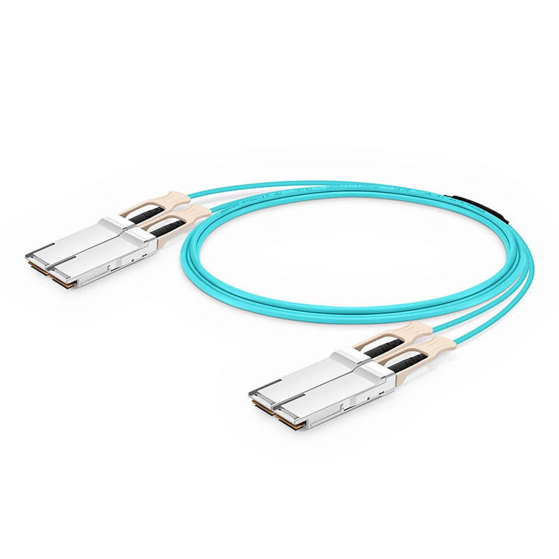 10m (33ft) NVIDIA/Mellanox MFS1S90-H003E Compatible 2 x 200G QSFP56 4 x 50G PAM4 to 2 x 200G QSFP56 4 x 50G PAM4 InfiniBand HDR Active Optical Breakout Cable for Quantum Switches