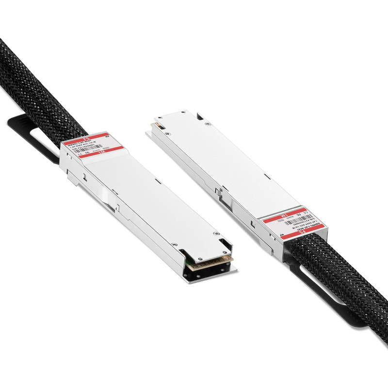 1m (3ft) NVIDIA/Mellanox MCA4K00-X001 Compatible 1.6T OSFP224 8 x 200G PAM4 Flat Top InfiniBand XDR Active Direct Attach Copper Twinax Cable