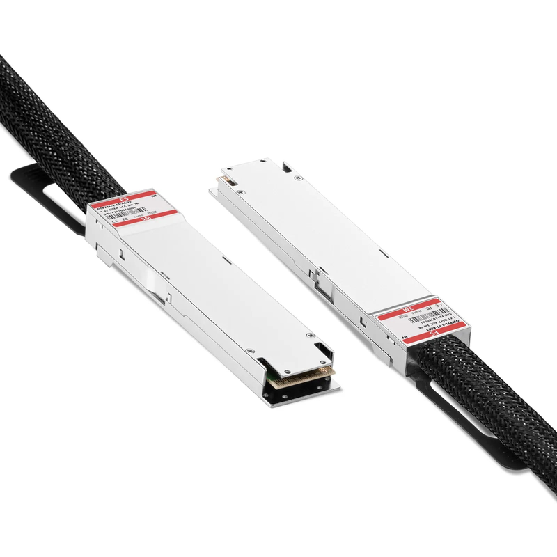 3m (10ft) NVIDIA/Mellanox MCA4K00-X003 Compatible 1.6T OSFP224 8 x 200G PAM4 Flat Top InfiniBand XDR Active Direct Attach Copper Twinax Cable