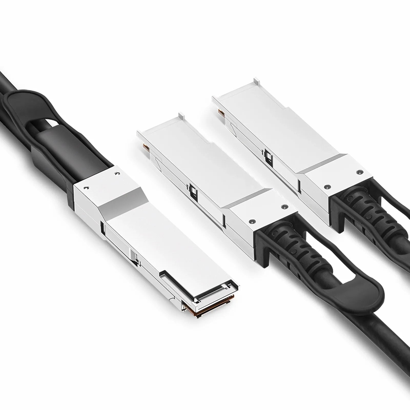 1.5m (5ft) NVIDIA/Mellanox MCP7H50-H01AR30 Compatible 200G QSFP56 4 x 50G PAM4 to 2 x 100G QSFP56 2 x 50G PAM4 InfiniBand HDR Passive Direct Attach Copper Breakout Cable for Quantum Switches and ConnectX-6 HCA