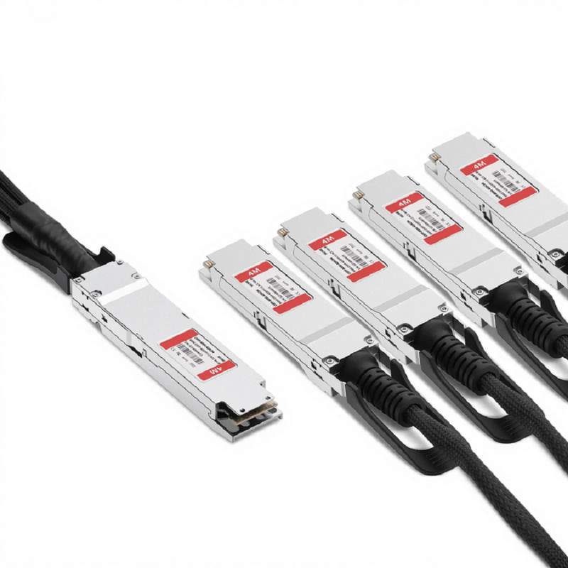 1m (3ft) NVIDIA/Mellanox MCA7J75-N001 Compatible 800G Twin-port OSFP 8 x 100G PAM4 Finned Top to 4 x 200G QSFP112 2 x 100G PAM4 InfiniBand NDR Active Direct Attach Copper Breakout Cable for Quantum-2 Switches and ConnectX-7 HCA