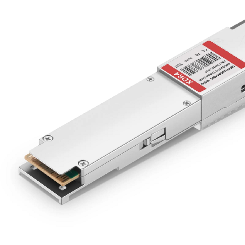 NVIDIA/Mellanox Compatible 400GBASE-XDR4 QSFP112 4 x 100G PAM4 1310nm 2km DOM MPO-12/APC SMF InfiniBand NDR Optical Transceiver Module for ConnectX-7 HCA