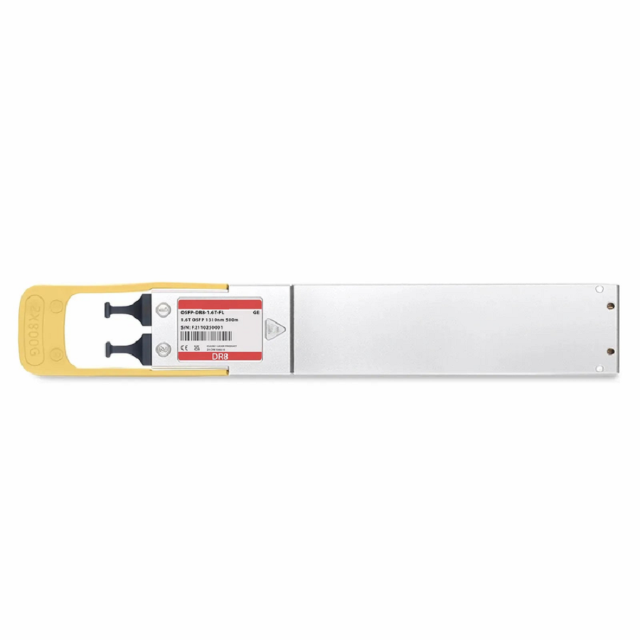 Generic Compatible 1.6T 2 x DR4/DR8 OSFP224 Flat Top 8 x 200G PAM4 1310nm 500m DOM Dual MPO-12/APC SMF Optical Transceiver Module