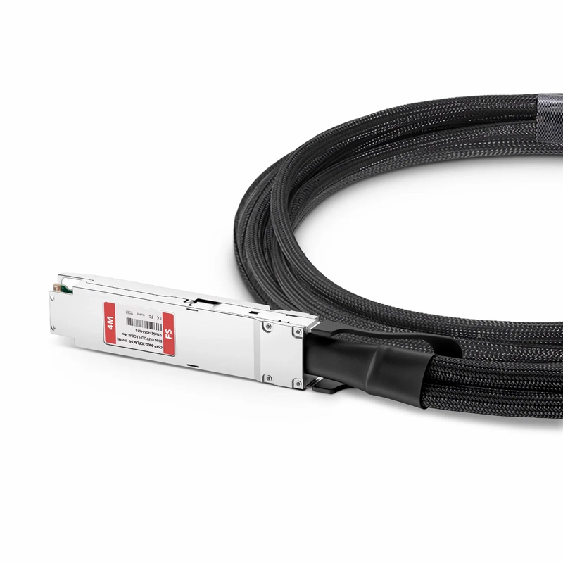 4m (13ft) NVIDIA/Mellanox MCA7J60-N004 Compatible 800G OSFP 8 x 100G PAM4 Finned Top to 2 x 400G OSFP 4 x 100G PAM4 Flat Top Ethernet Active Direct Attach Copper Breakout Cable