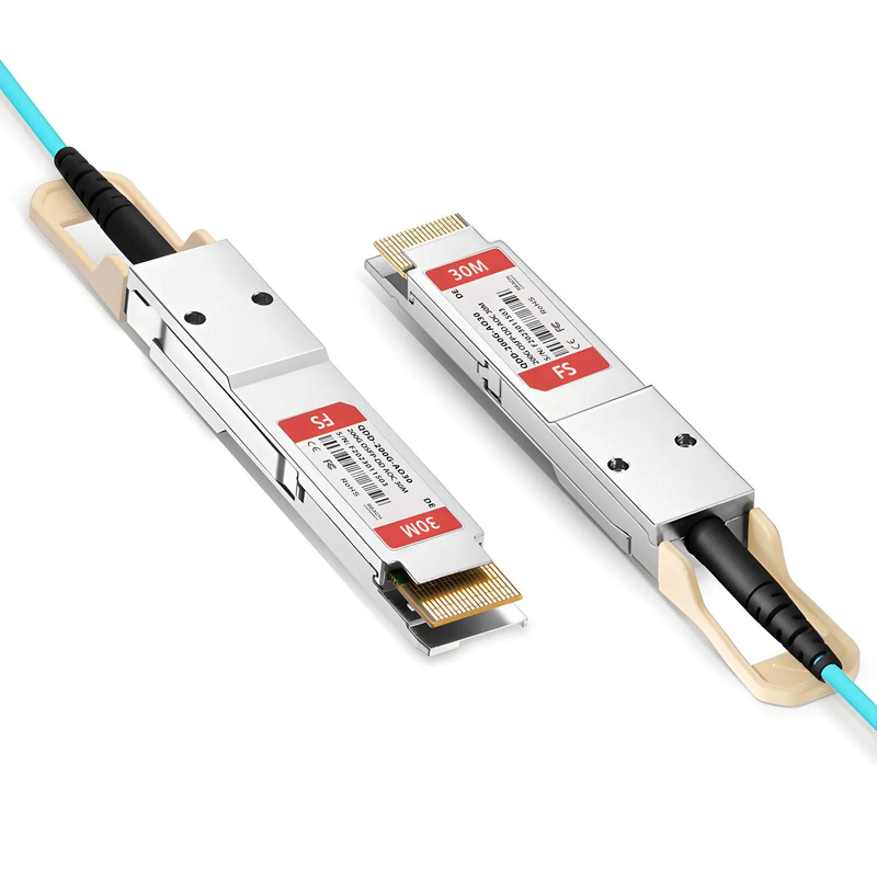 30m (98ft) Dell Compatible 200G QSFP-DD 8 x 25G NRZ Active Optical Cable