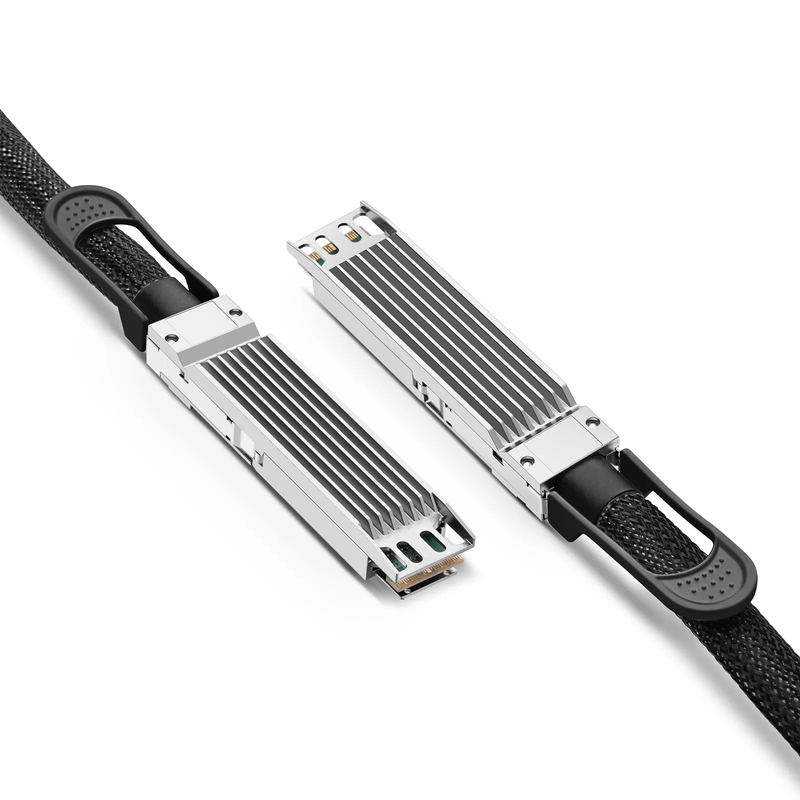 1m (3ft) Juniper Networks OSFP-800G-DAC-1M Compatible 800G OSFP 8 x 100G PAM4 Finned Top Passive Direct Attach Copper Twinax Cable
