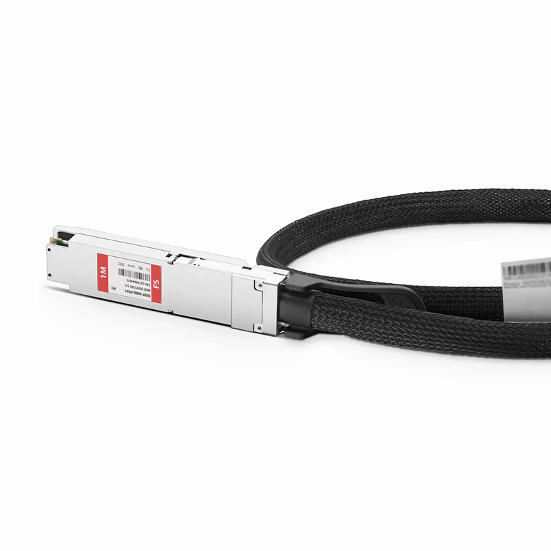 1m (3ft) H3C Compatible 800G OSFP 8 x 100G PAM4 Finned Top Passive Direct Attach Copper Twinax Cable