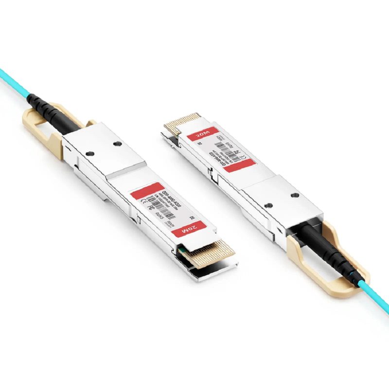 25m (82ft) Dell AOC-Q56DD-400G-25M Compatible 400G QSFP-DD 8 x 50G PAM4 Active Optical Cable