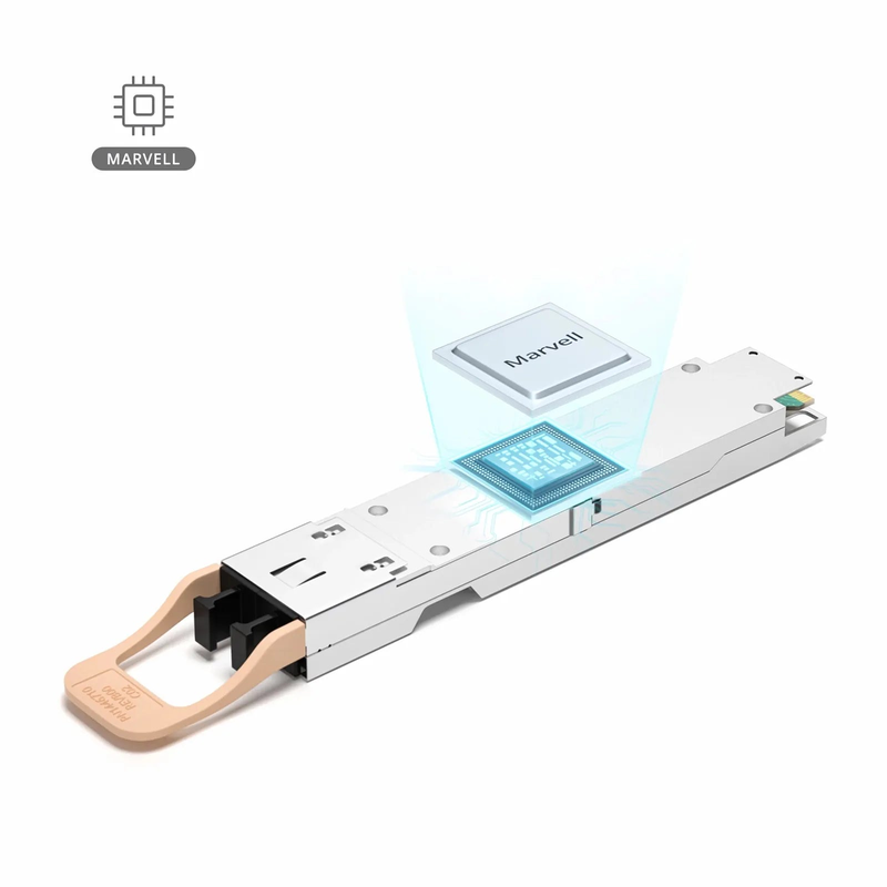 800GBASE 2xSR4/SR8 OSFP Finned Top 8 x 100G PAM4 850nm 50m DOM Dual MPO-12/APC MMF Optical Transceiver Module for FS Switches