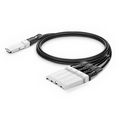 2m (7ft) Generic Compatible 200G QSFP56 4 x 50G PAM4 to 4 x 50G SFP56 50G PAM4 Passive Direct Attach Copper Breakout Cable