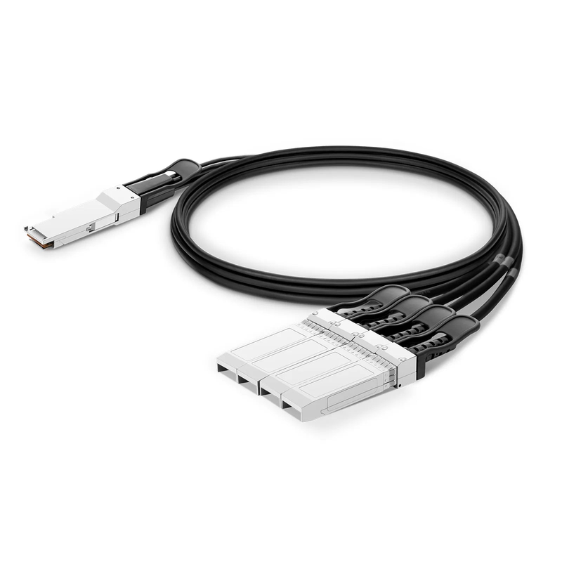 3m (10ft) NVIDIA/Mellanox MCP7H70-V003R26 Compatible 200G QSFP56 4 x 50G PAM4 to 4 x 50G SFP56 50G PAM4 Ethernet Passive Direct Attach Copper Breakout Cable