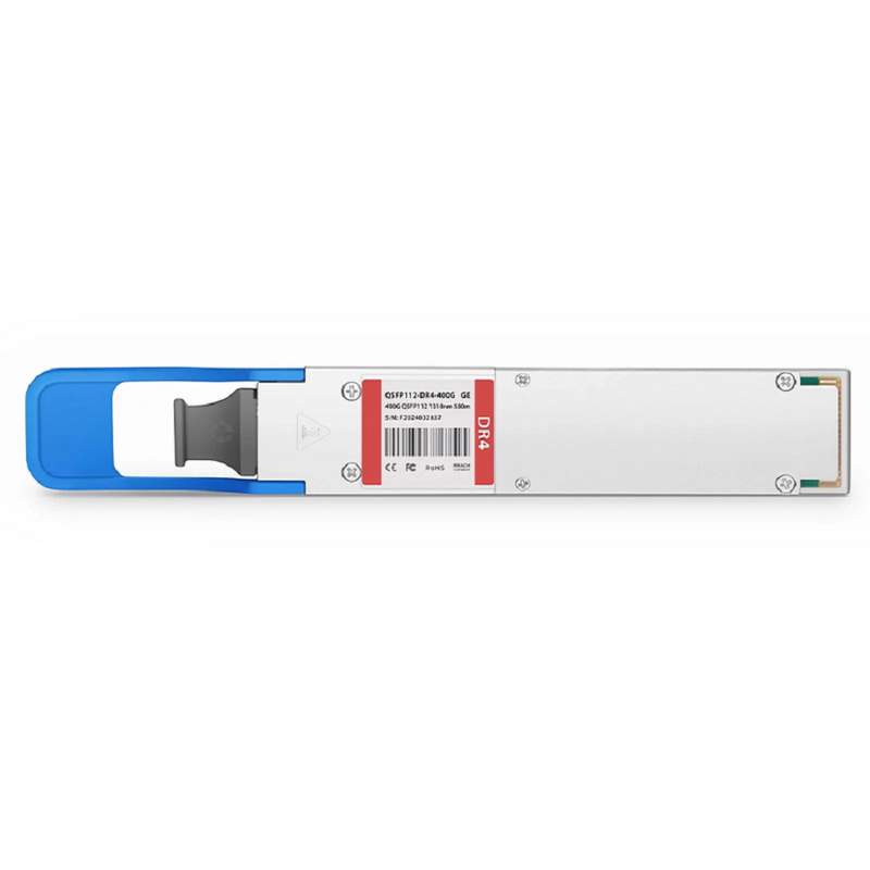 Generic Compatible 400GBASE-DR4 QSFP112 4 x 100G PAM4 1310nm 500m DOM MPO-12/APC SMF Optical Transceiver Module, Breakout to 4 x 100G-DR