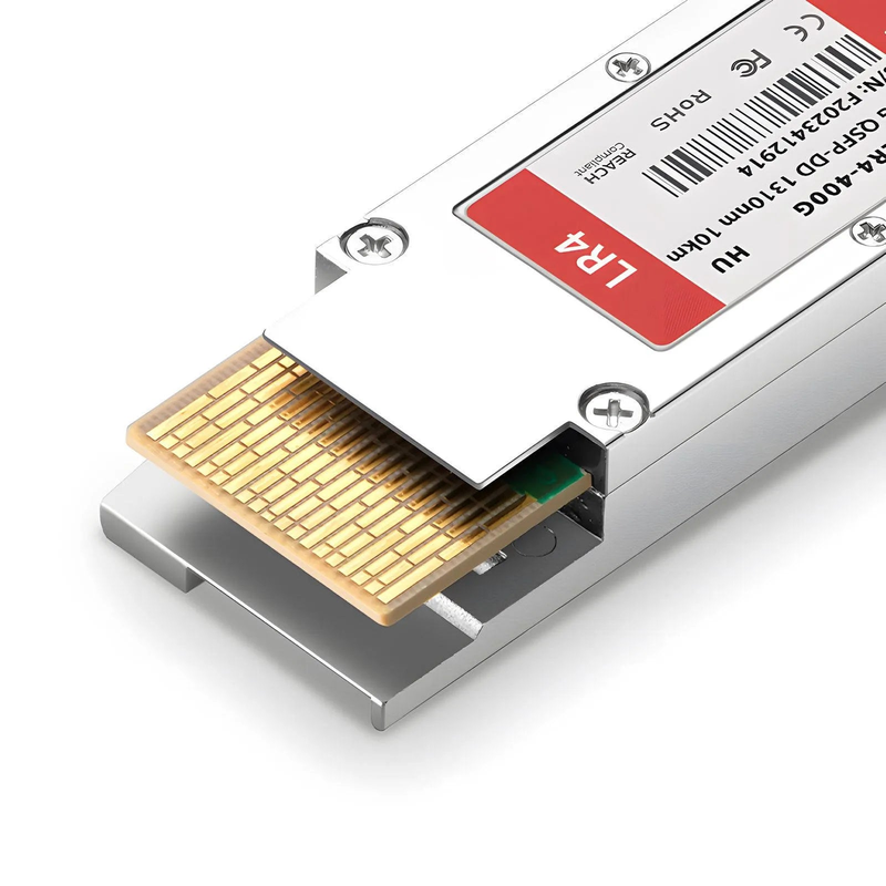 HW Compatible 400GBASE-LR4 QSFP-DD 8 x 50G PAM4 1310nm 10km DOM Duplex LC/UPC SMF Optical Transceiver Module