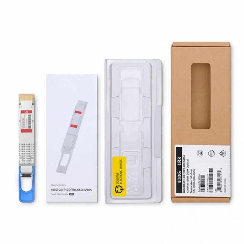 Cisco QDD-400G-LR4-S Compatible 400GBASE-LR4 QSFP-DD 8 x 50G PAM4 1310nm 10km DOM Duplex LC/UPC SMF Optical Transceiver Module