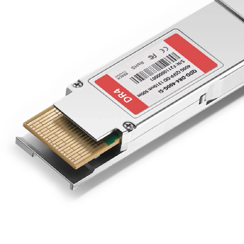 Cisco QDD-400G-DR4-S Compatible 400GBASE-DR4 QSFP-DD 8 x 50G PAM4 1310nm 500m DOM MPO-12/APC SMF SiPh-Based Optical Transceiver Module, Breakout to 4 x 100G-DR