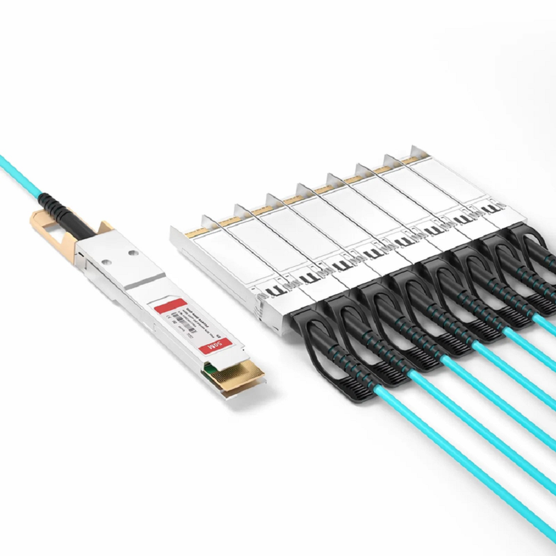 3m (10ft) Arista Networks Compatible 200G QSFP-DD 8 x 25G NRZ to 8 x 25G SFP28 25G NRZ Active Optical Breakout Cable