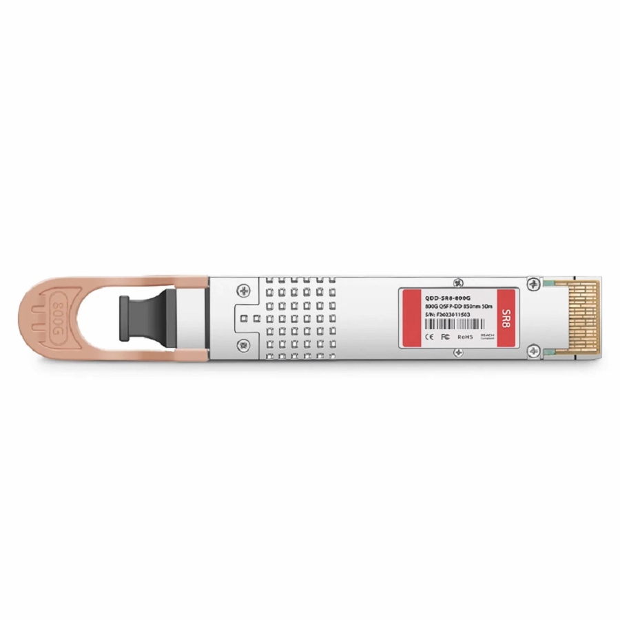 Cisco Compatible 800GBASE-SR8 QSFP-DD 8 x 100G PAM4 850nm 50m DOM MPO-16/APC MMF Optical Transceiver Module
