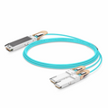 20m (66ft) Arista Networks Compatible 400G OSFP 8 x 50G PAM4 Finned Top to 2 x 200G QSFP56 4 x 50G PAM4 Active Optical Breakout Cable