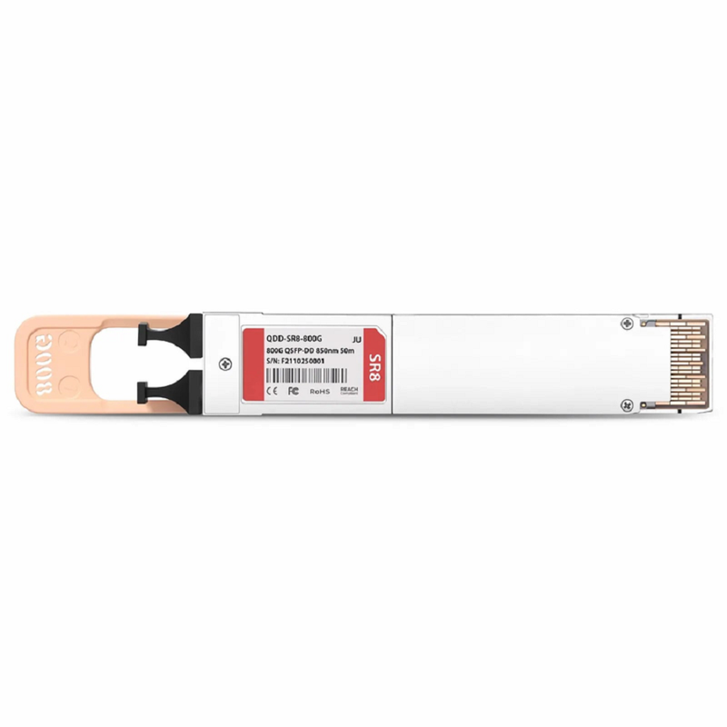 Juniper Networks Compatible 800GBASE 2xSR4/SR8 QSFP-DD 8 x 100G PAM4 850nm 50m DOM Dual MPO-12/APC MMF Optical Transceiver Module