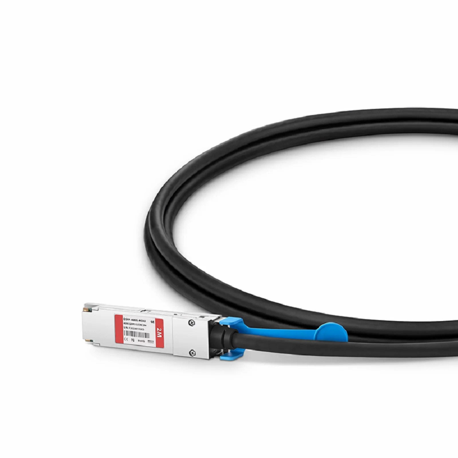 2m (7ft) Generic Compatible 400G QSFP112 4 x 100G PAM4 Active Direct Attach Copper Twinax Cable