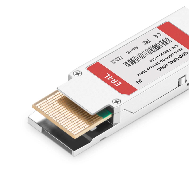 Juniper Networks QDD-400G-ER4-30 Compatible 400GBASE-ER4L QSFP-DD 8 x 50G PAM4 1310nm 30km DOM Duplex LC/UPC SMF Optical Transceiver Module