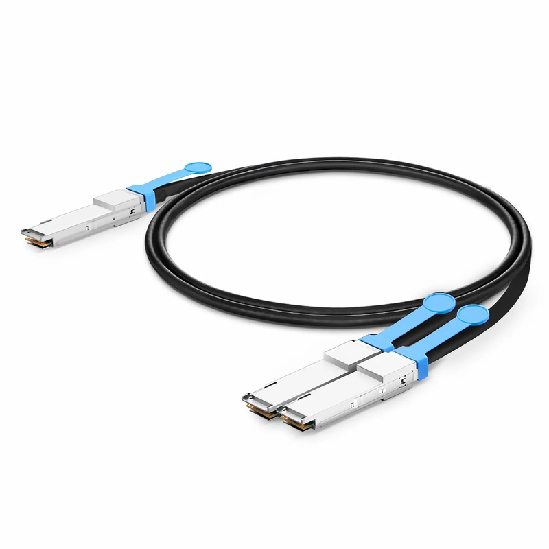 3m (10ft) Arista Networks Compatible 200G QSFP56 4 x 50G PAM4 to 2 x 100G QSFP56 2 x 50G PAM4 Active Direct Attach Copper Breakout Cable