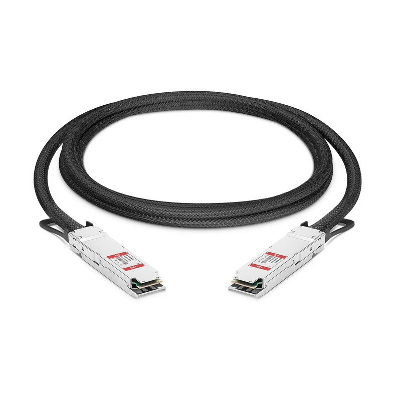 1m (3ft) 800G Twin-port OSFP 8 x 100G PAM4 Finned Top Active Direct Attach Copper Twinax Cable for FS Switches