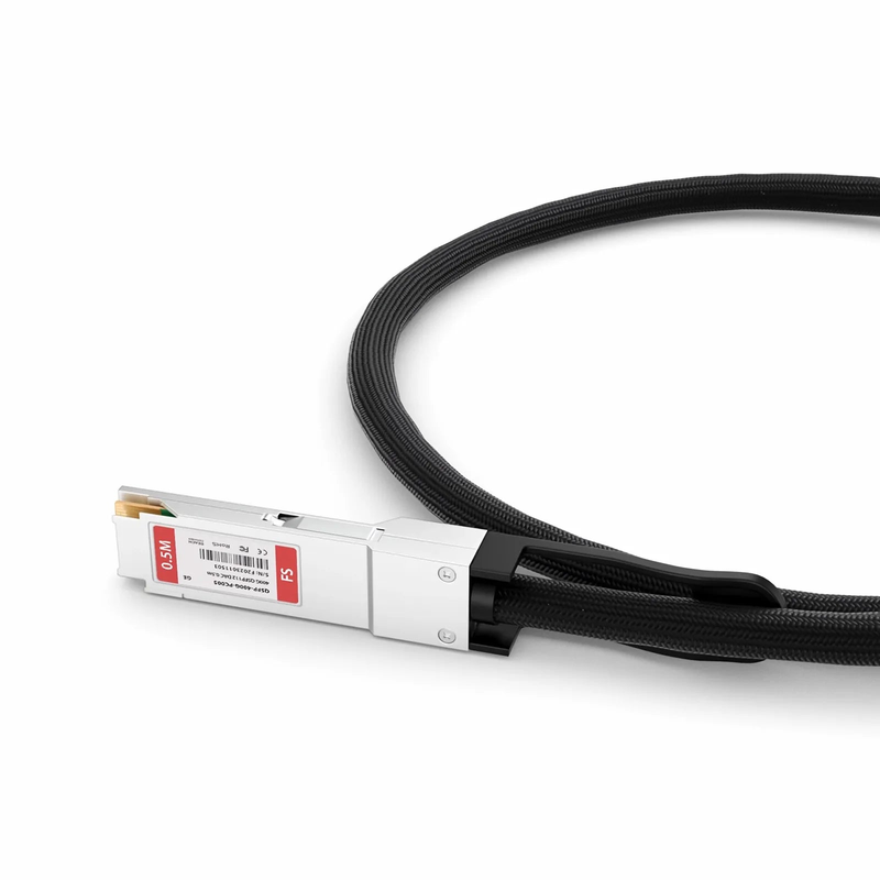 0.5m (2ft) Generic Compatible 400G QSFP112 4 x 100G PAM4 Passive Direct Attach Copper Twinax Cable