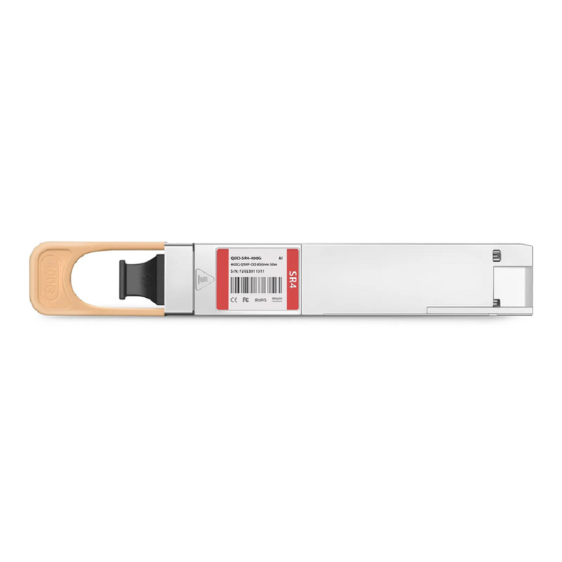 Juniper Networks QDD-400G-VSR4 Compatible 400GBASE-SR4 QSFP-DD 8 x 50G PAM4 850nm 50m DOM MPO-12/APC MMF Optical Transceiver Module
