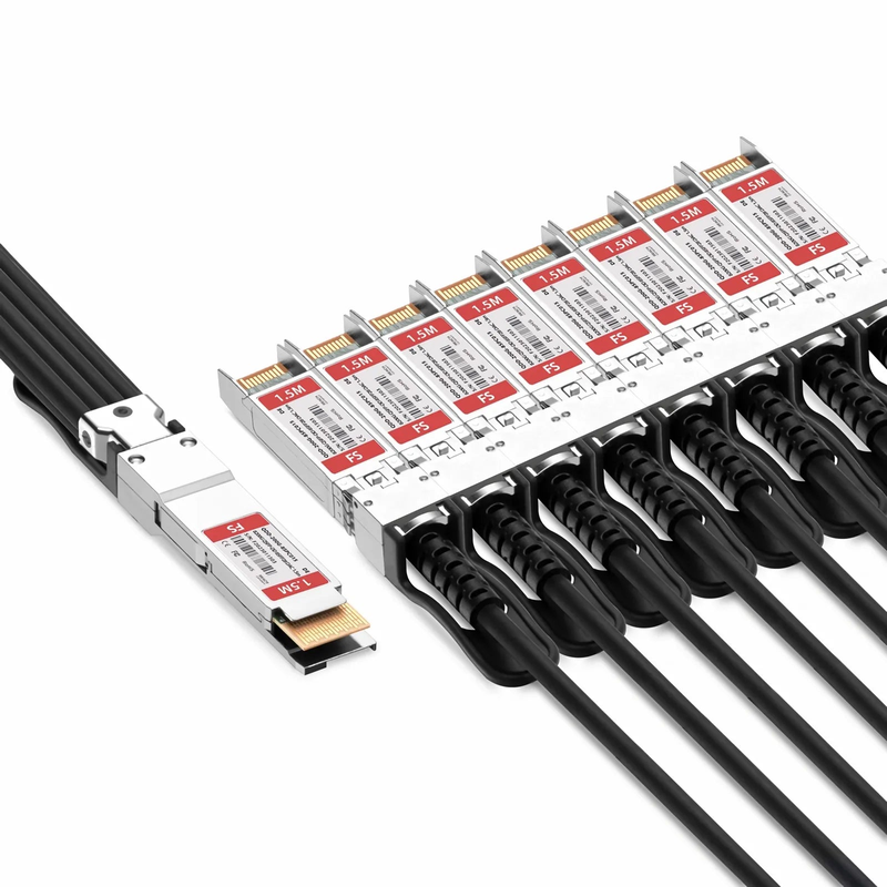 1.5m (5ft) Dell Compatible 200G QSFP-DD 8 x 25G NRZ to 8 x 25G SFP28 25G NRZ Passive Direct Attach Copper Breakout Cable