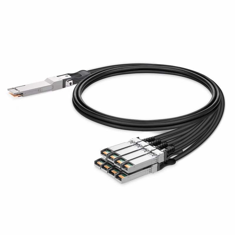 2m (7ft) Arista Networks CAB-D-8S-200G-2M Compatible 200G QSFP-DD 8 x 25G NRZ to 8 x 25G SFP28 25G NRZ Passive Direct Attach Copper Breakout Cable