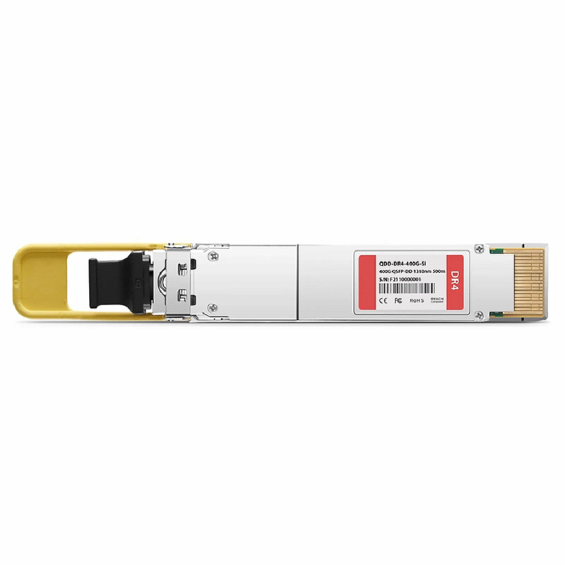 Cisco QDD-400G-DR4-S Compatible 400GBASE-DR4 QSFP-DD 8 x 50G PAM4 1310nm 500m DOM MPO-12/APC SMF SiPh-Based Optical Transceiver Module, Breakout to 4 x 100G-DR