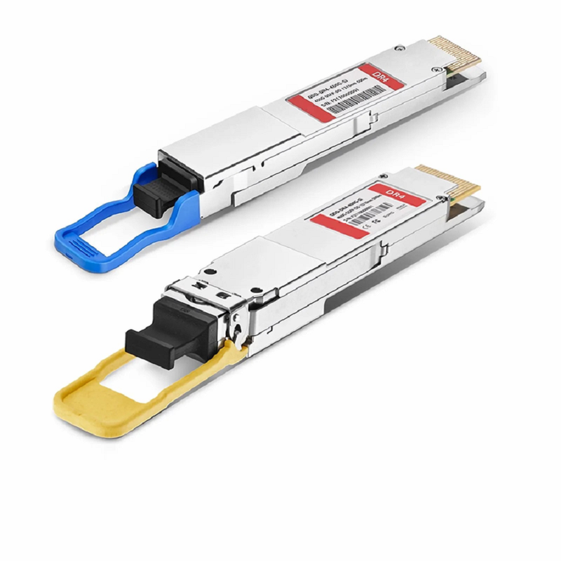 Cisco QDD-400G-DR4-S Compatible 400GBASE-DR4 QSFP-DD 8 x 50G PAM4 1310nm 500m DOM MPO-12/APC SMF SiPh-Based Optical Transceiver Module, Breakout to 4 x 100G-DR