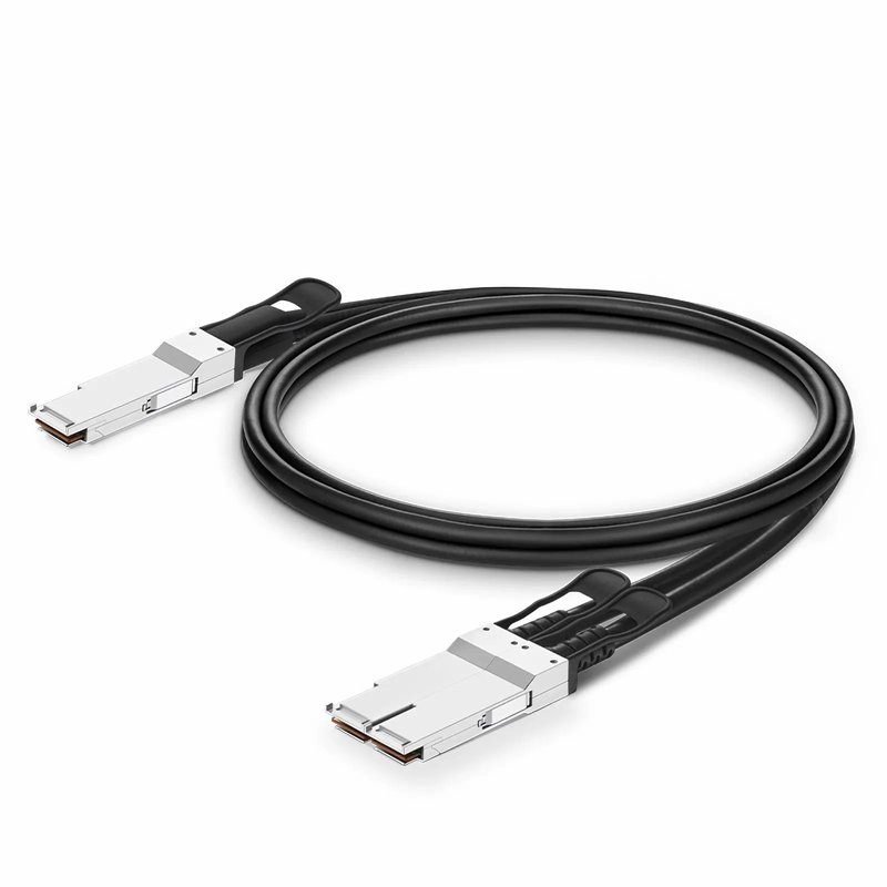 2m (7ft) NVIDIA/Mellanox MCP7H50-V002R26 Compatible 200G QSFP56 4 x 50G PAM4 to 2 x 100G QSFP56 2 x 50G PAM4 Ethernet Passive Direct Attach Copper Breakout Cable