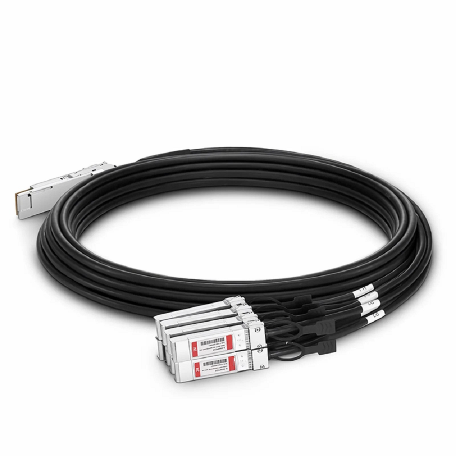 2m (7ft) Arista Networks CAB-D-8S-400G-2M Compatible 400G QSFP-DD 8 x 50G PAM4 to 8 x 50G SFP56 50G PAM4 Passive Direct Attach Copper Breakout Cable