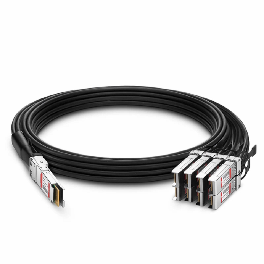 2m (7ft) Arista Networks CAB-D-8S-400G-2M Compatible 400G QSFP-DD 8 x 50G PAM4 to 8 x 50G SFP56 50G PAM4 Passive Direct Attach Copper Breakout Cable