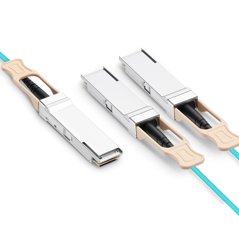 10m (33ft) Arista Networks Compatible 200G QSFP56 4 x 50G PAM4 to 2 x 100G QSFP28 4 x 25G NRZ Active Optical Breakout Cable