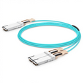 25m (82ft) Arista Networks Compatible 200G QSFP56 4 x 50G PAM4 to 2 x 100G QSFP28 4 x 25G NRZ Active Optical Breakout Cable