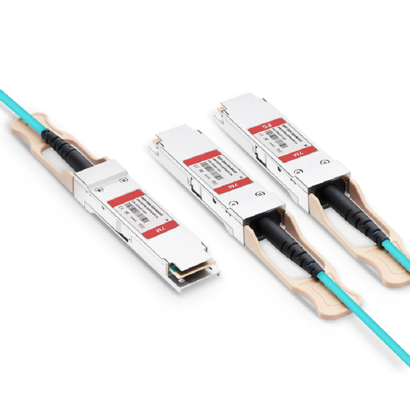 25m (82ft) Arista Networks Compatible 200G QSFP56 4 x 50G PAM4 to 2 x 100G QSFP28 4 x 25G NRZ Active Optical Breakout Cable