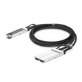 5m (16ft) Generic Compatible 800G OSFP 8 x 100G PAM4 Finned Top to 2 x 400G OSFP 4 x 100G PAM4 Flat Top Active Electrical Copper Breakout Cable