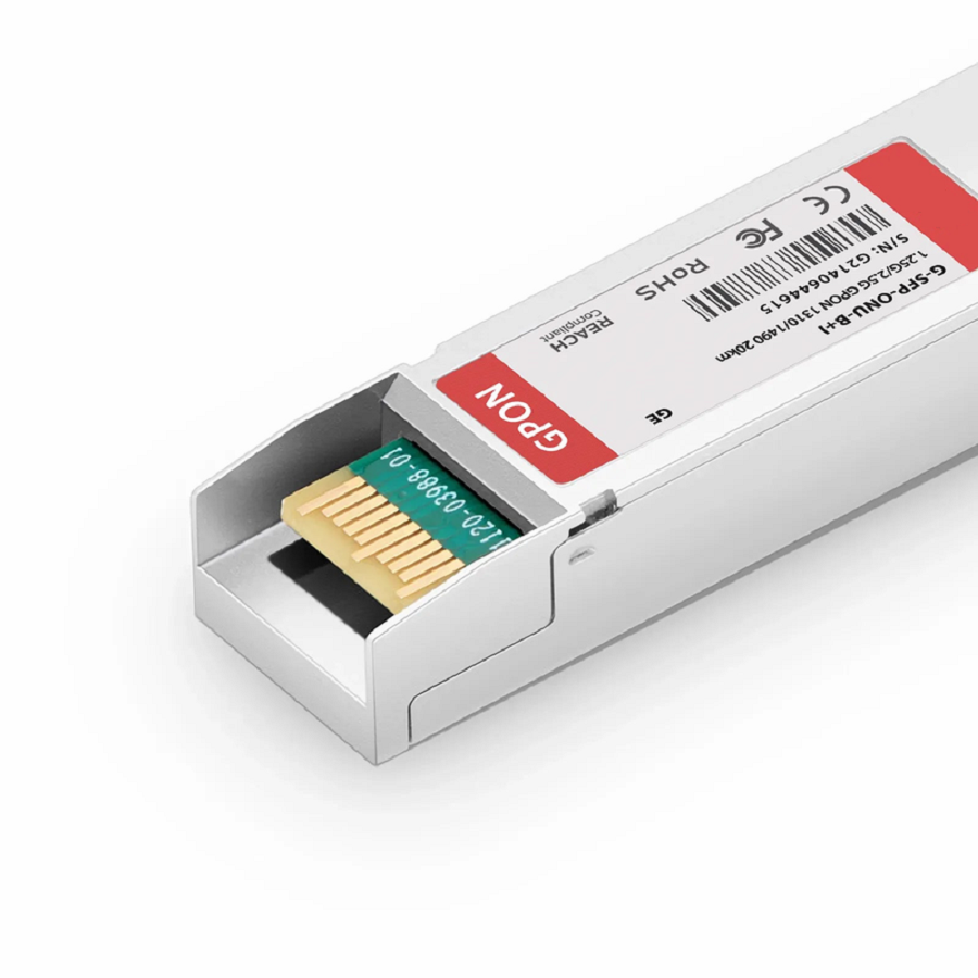 Generic Compatible GPON ONU SFP 1310nm-TX/1490nm-RX 1.244G-TX/2.488G-RX Class B+ 20km DOM Simplex SC/APC SMF Optical Transceiver Module (Industrial)