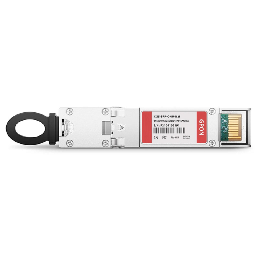 Generic Compatible XGSPON ONU SFP+ 1270nm-TX/1577nm-RX 9.953G-TX/9.953G-RX Class N2 20km DOM Simplex SC/UPC SMF Optical Transceiver Module (Industrial)