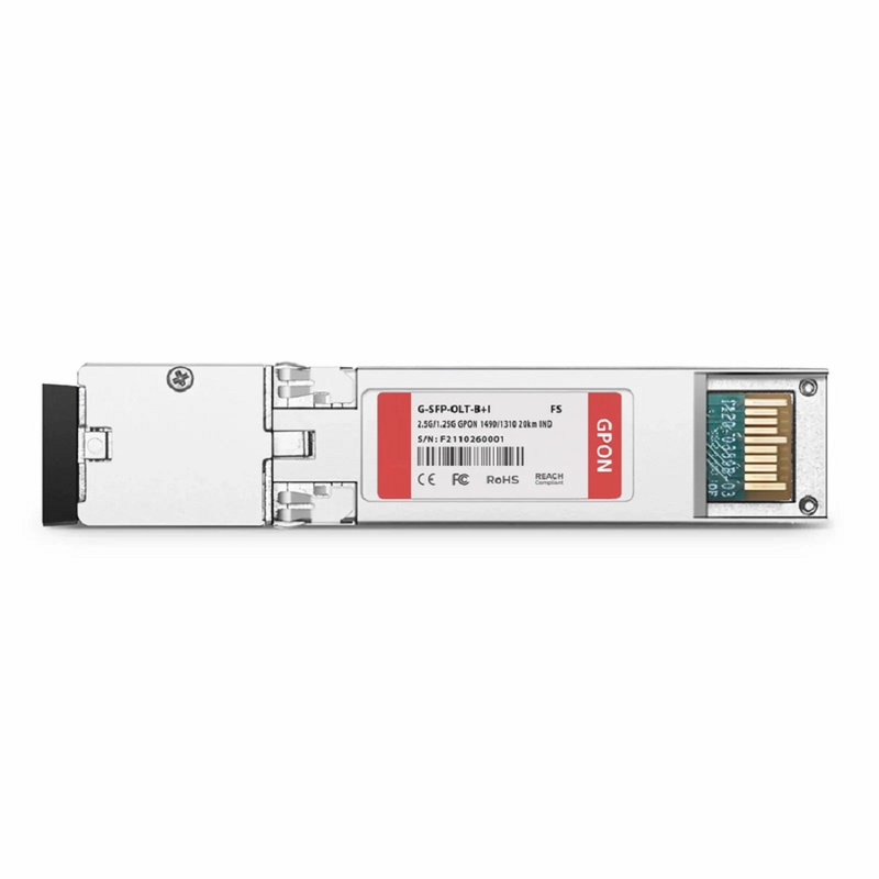 Generic Compatible XGPON OLT SFP+ 1577nm-TX/1270nm-RX 9.953G-TX/2.488G-RX Class E2 20km DOM Simplex SC/UPC SMF Optical Transceiver Module