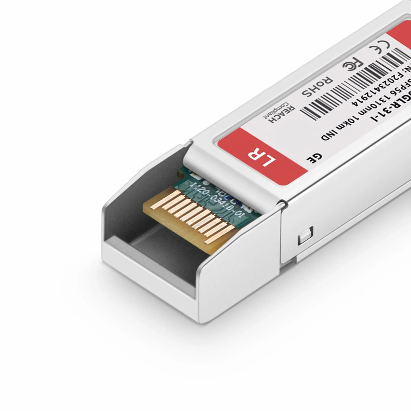 Generic Compatible SFP56 50GBASE-LR 1310nm 10km DOM Duplex LC/UPC SMF Optical Transceiver Module for 5G Wireless (Industrial)