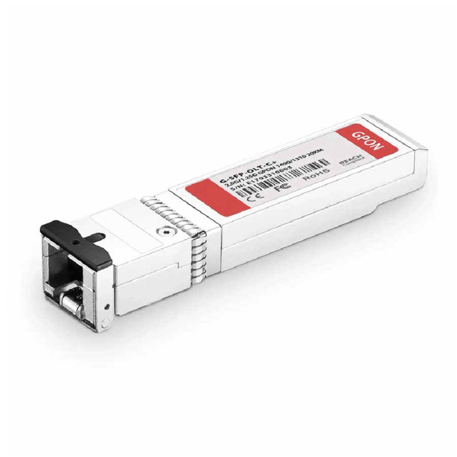 Generic Compatible GPON OLT SFP 1490nm-TX/1310nm-RX 2.488G-TX/1.244G-RX Class C+ 20km DOM Simplex SC/UPC SMF Optical Transceiver Module