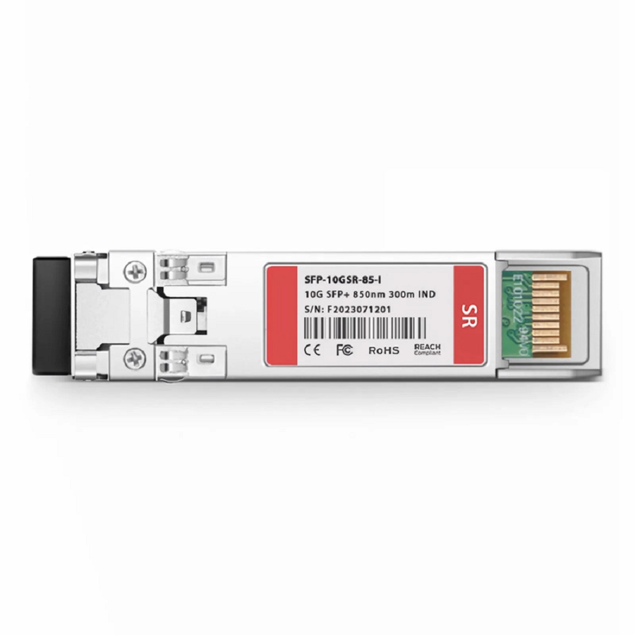 Cisco SFP-10G-SR-I Compatible 10GBASE-SR SFP+ 850nm 300m DOM Duplex LC/UPC MMF Optical Transceiver Module (Industrial)